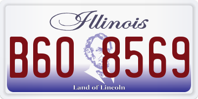 IL license plate B608569