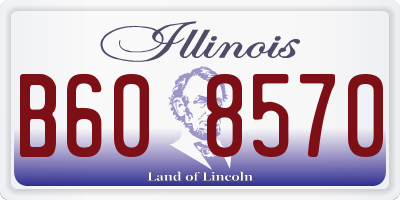 IL license plate B608570