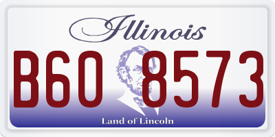 IL license plate B608573