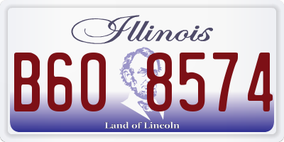 IL license plate B608574
