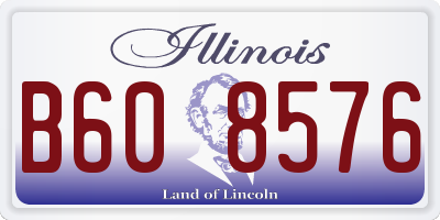 IL license plate B608576