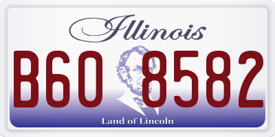 IL license plate B608582