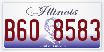 IL license plate B608583