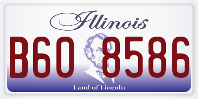 IL license plate B608586