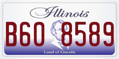 IL license plate B608589