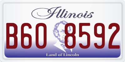 IL license plate B608592