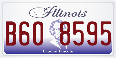 IL license plate B608595