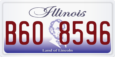 IL license plate B608596