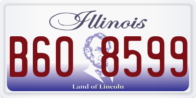 IL license plate B608599