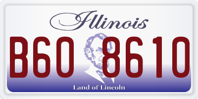 IL license plate B608610
