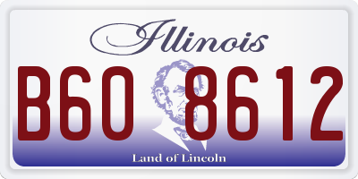 IL license plate B608612