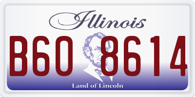 IL license plate B608614