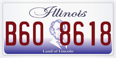 IL license plate B608618