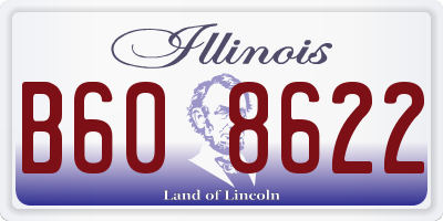 IL license plate B608622
