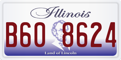 IL license plate B608624