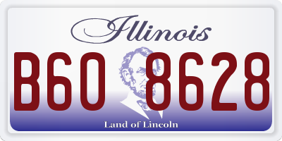 IL license plate B608628