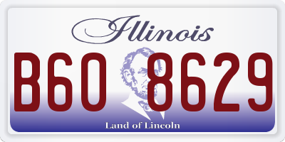 IL license plate B608629