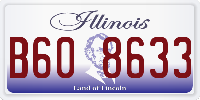 IL license plate B608633