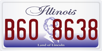 IL license plate B608638