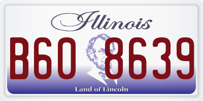 IL license plate B608639