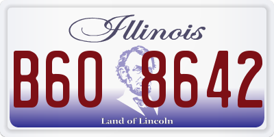 IL license plate B608642