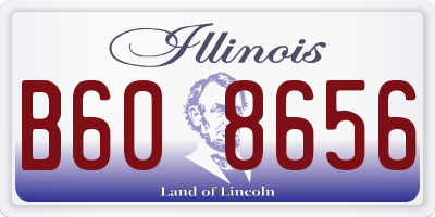 IL license plate B608656