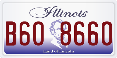 IL license plate B608660