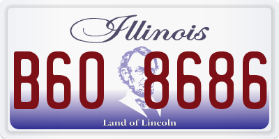 IL license plate B608686