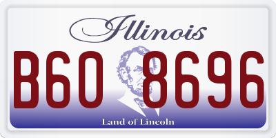 IL license plate B608696