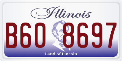 IL license plate B608697