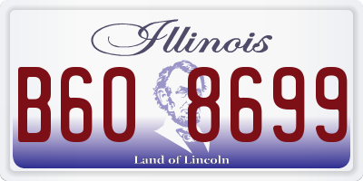 IL license plate B608699