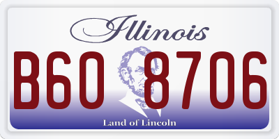 IL license plate B608706