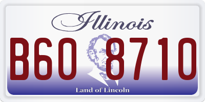 IL license plate B608710