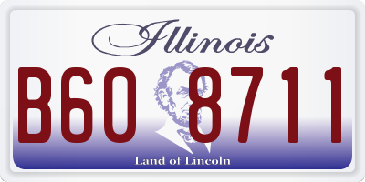 IL license plate B608711