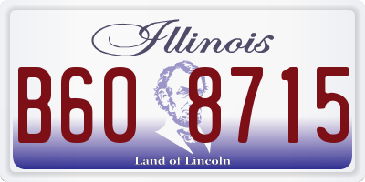IL license plate B608715
