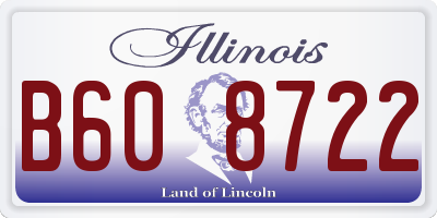 IL license plate B608722