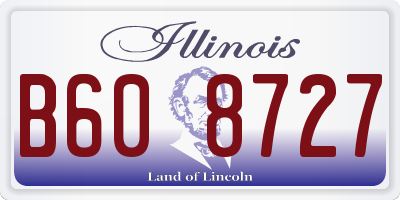 IL license plate B608727