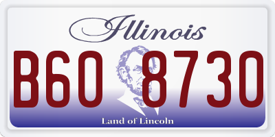 IL license plate B608730