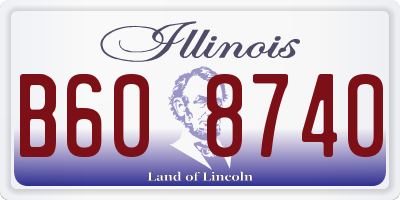 IL license plate B608740