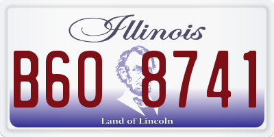 IL license plate B608741