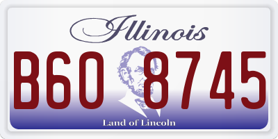 IL license plate B608745