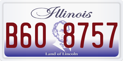 IL license plate B608757