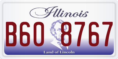 IL license plate B608767