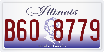 IL license plate B608779
