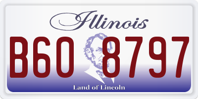 IL license plate B608797