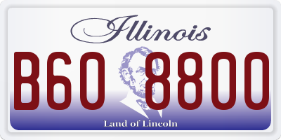 IL license plate B608800