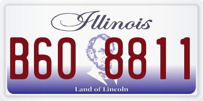 IL license plate B608811