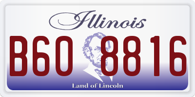 IL license plate B608816