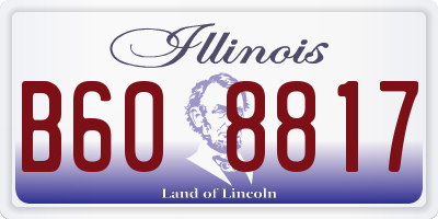 IL license plate B608817