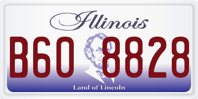 IL license plate B608828